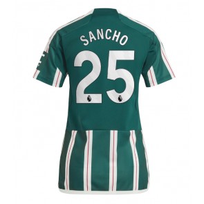 Maillot de foot Manchester United Jadon Sancho #25 Extérieur Femmes 2023-24 Manches Courte